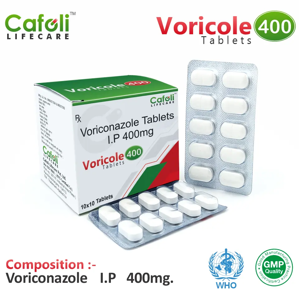 Voriconazole 400mg Tablet from Top Pharma Company in India